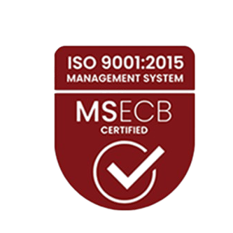 ISO 9001:2015 & MSECB Certified